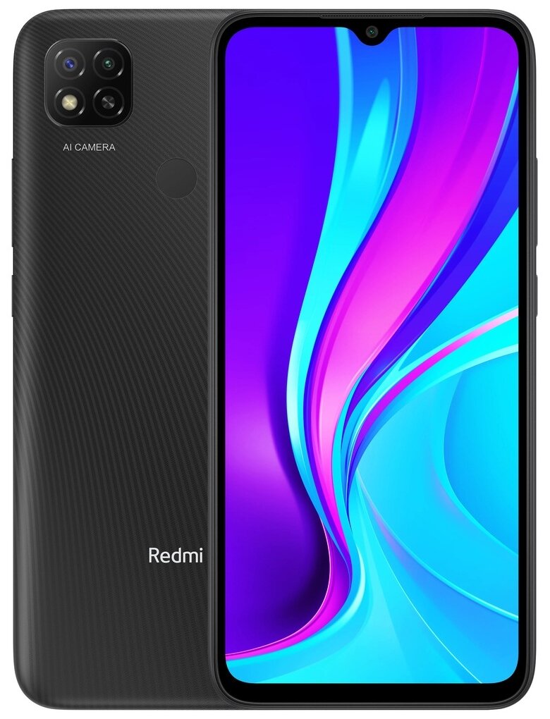 Смартфон Xiaomi Redmi 9C NFC 2/32 ГБ Global, чёрный купить по цене 10490 ₽  в Москве